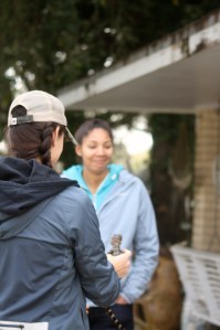 Alyssa didn't want to hold my new friend!