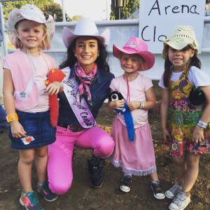 I randomly ran into my head assistant college coach and his family behind the rodeo gates! Just a glimpse of my two very different worlds! 